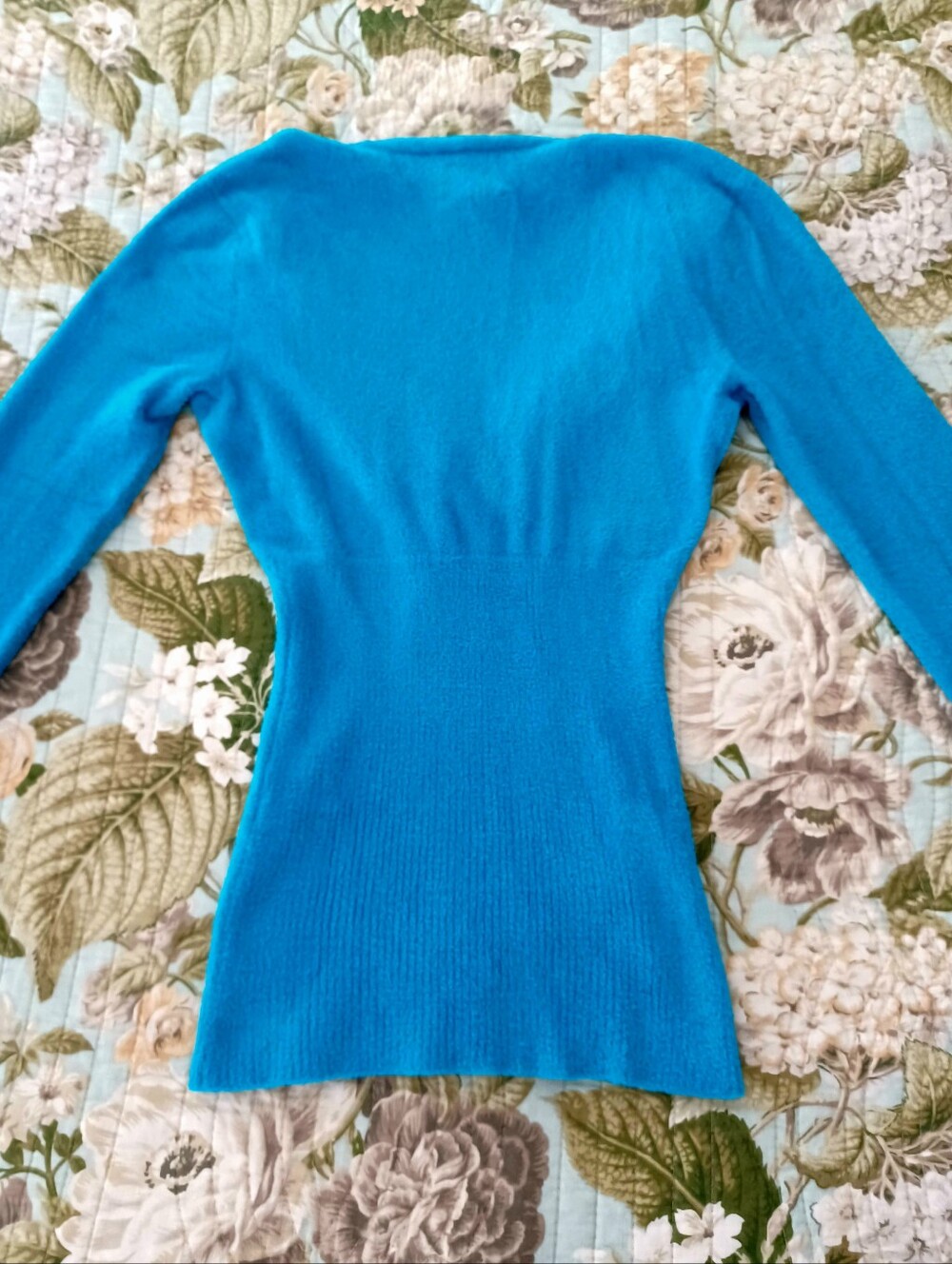 Cache Knit Wrap Sweater, Size S - Picture 7 of 13